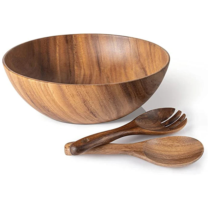 Japanese-Style Acacia Wooden Bowl