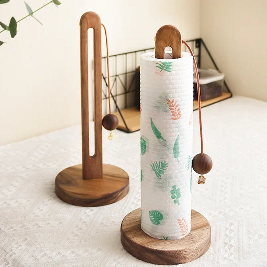 Solid Wood Kitchen Paper Towel Holder