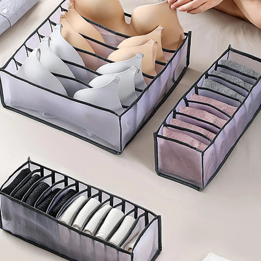 Closet Organizer - Foldable Drawer Divider for Socks & Underwear