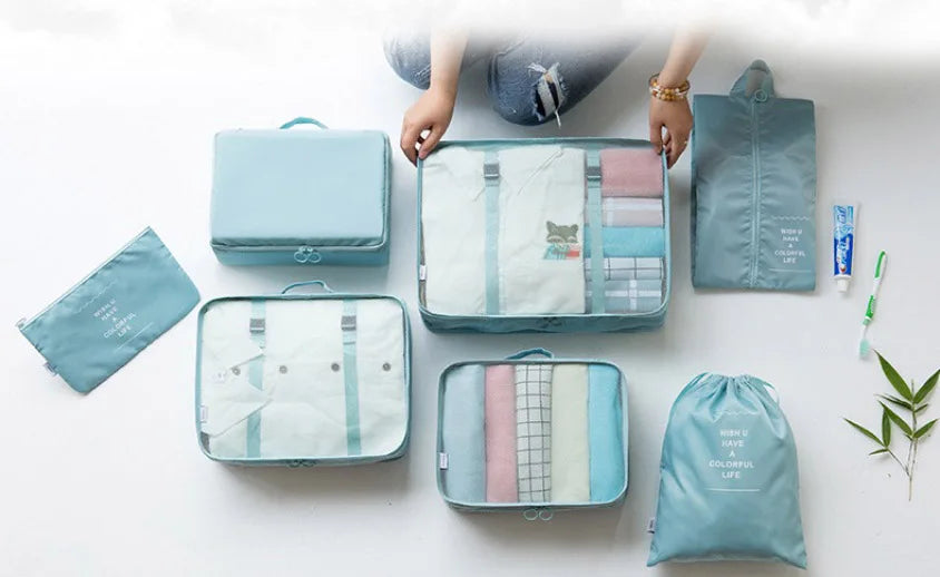 7-piece Set Travel Bag Organizer