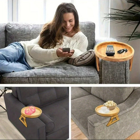 Sofa Tray Table - Armrest Clip-On