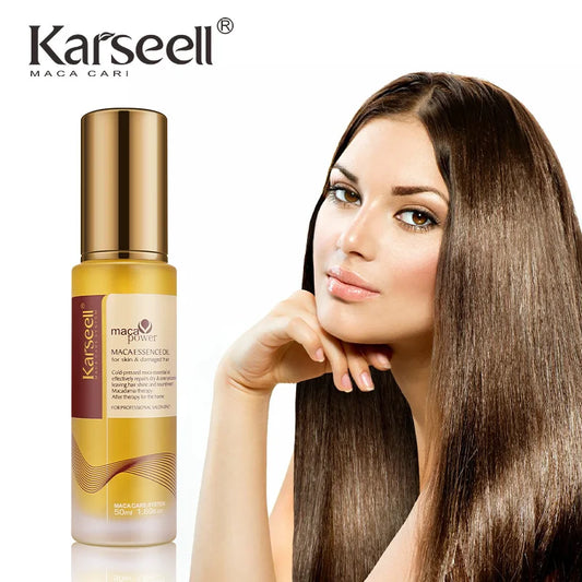 Karseell Moroccan Argan Oil (50ml) – Cold-Pressed Hair Serum for Dry & Damaged Hair | Lightweight Repair & Shine