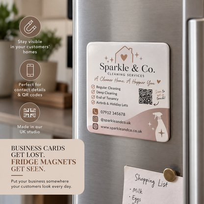 Custom Business Fridge Magnets – Upload Your Own Design