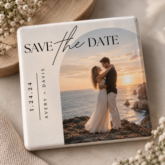 Personalised Save the Date Magnets – Custom Photo Wedding Magnets