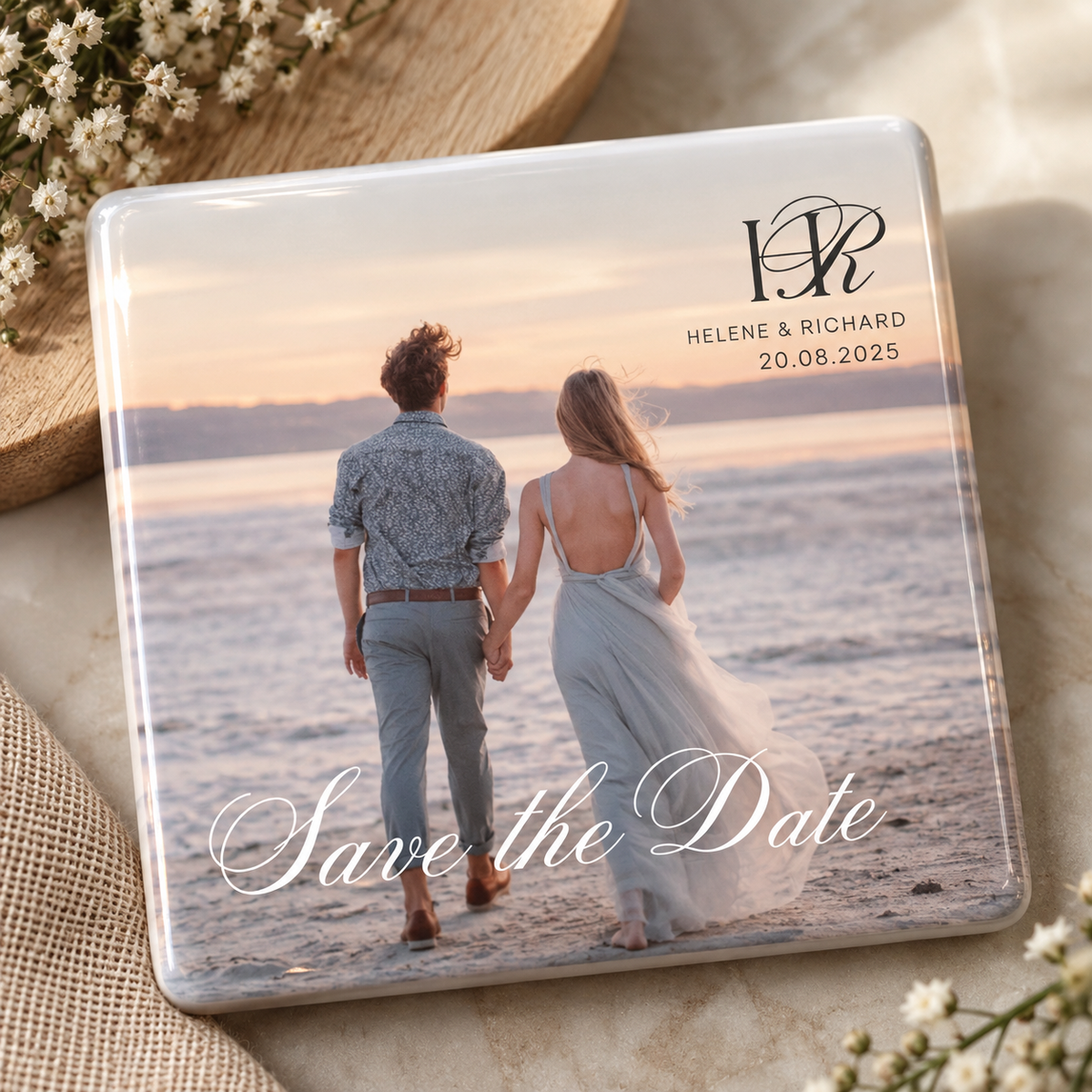 Personalised Save the Date Magnets – Custom Photo Wedding Magnets