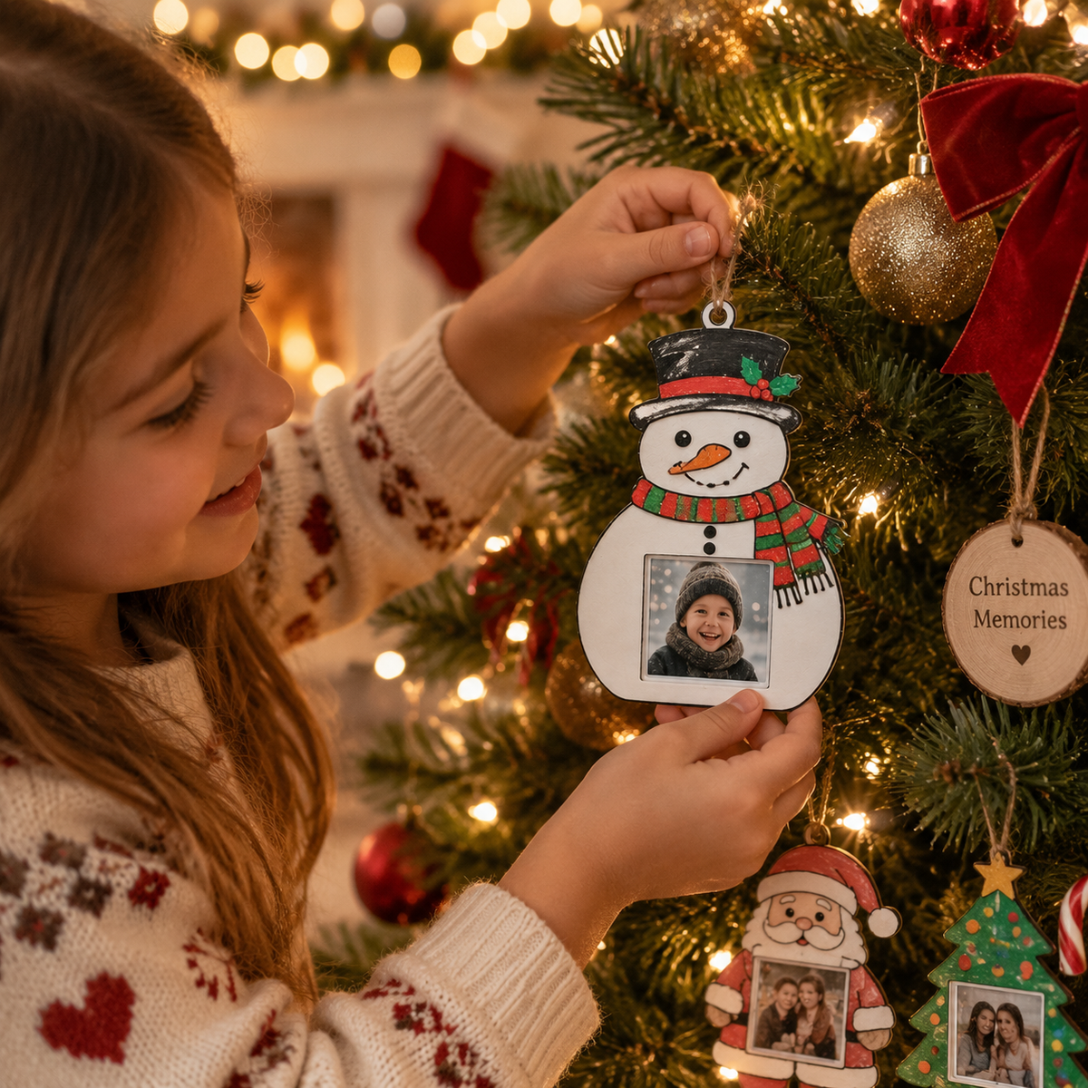 Personalised Christmas 3D Printed Family Keepsake DYI