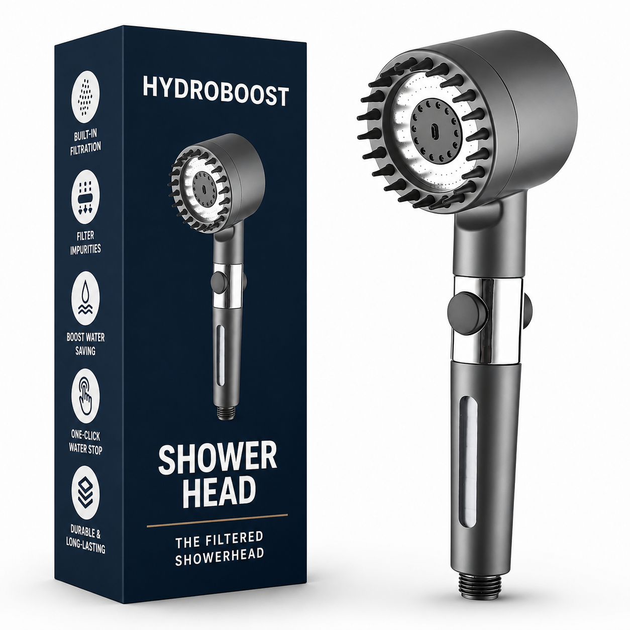 HydroBoost Filtered Shower Head
