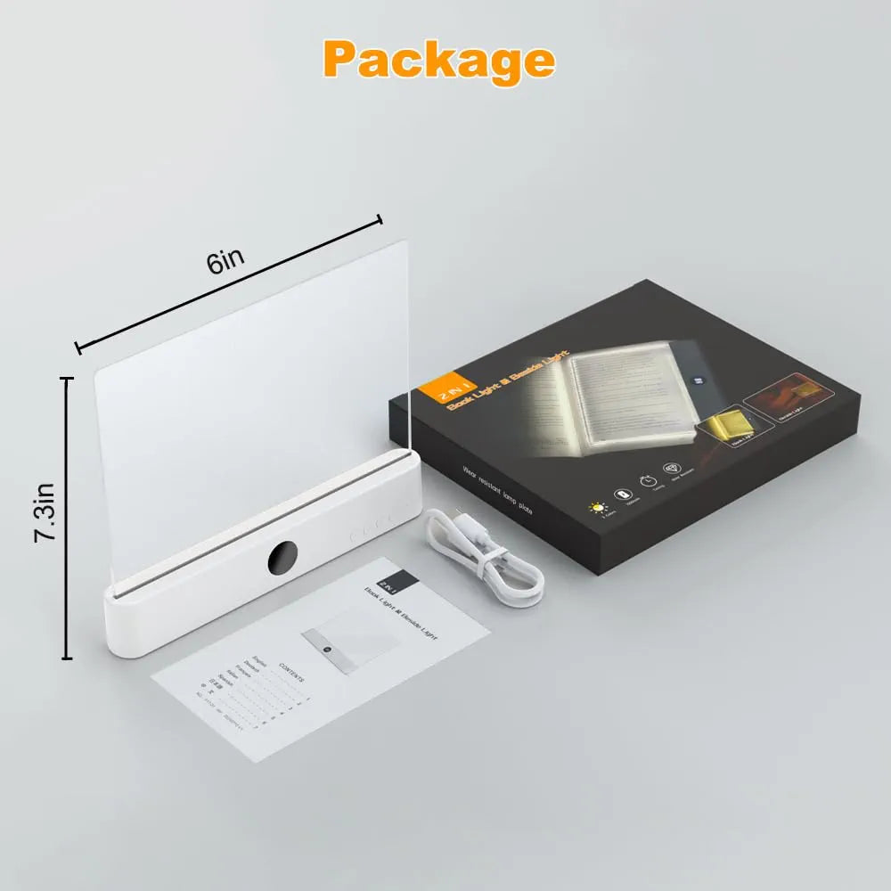 LED Flat Panel Book Light USB