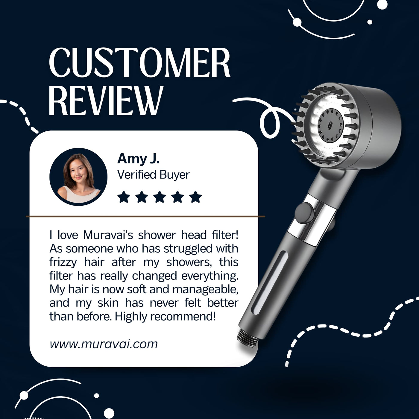 HydroBoost Filtered Shower Head