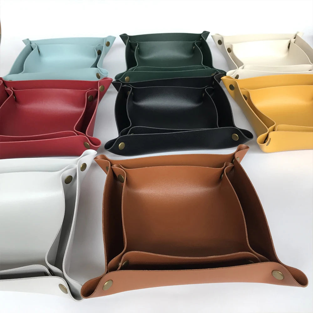 Leather Tabletop Organizer