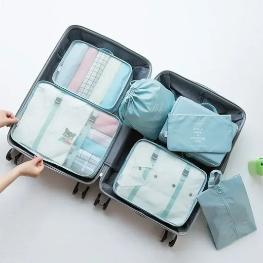 7-piece Set Travel Bag Organizer