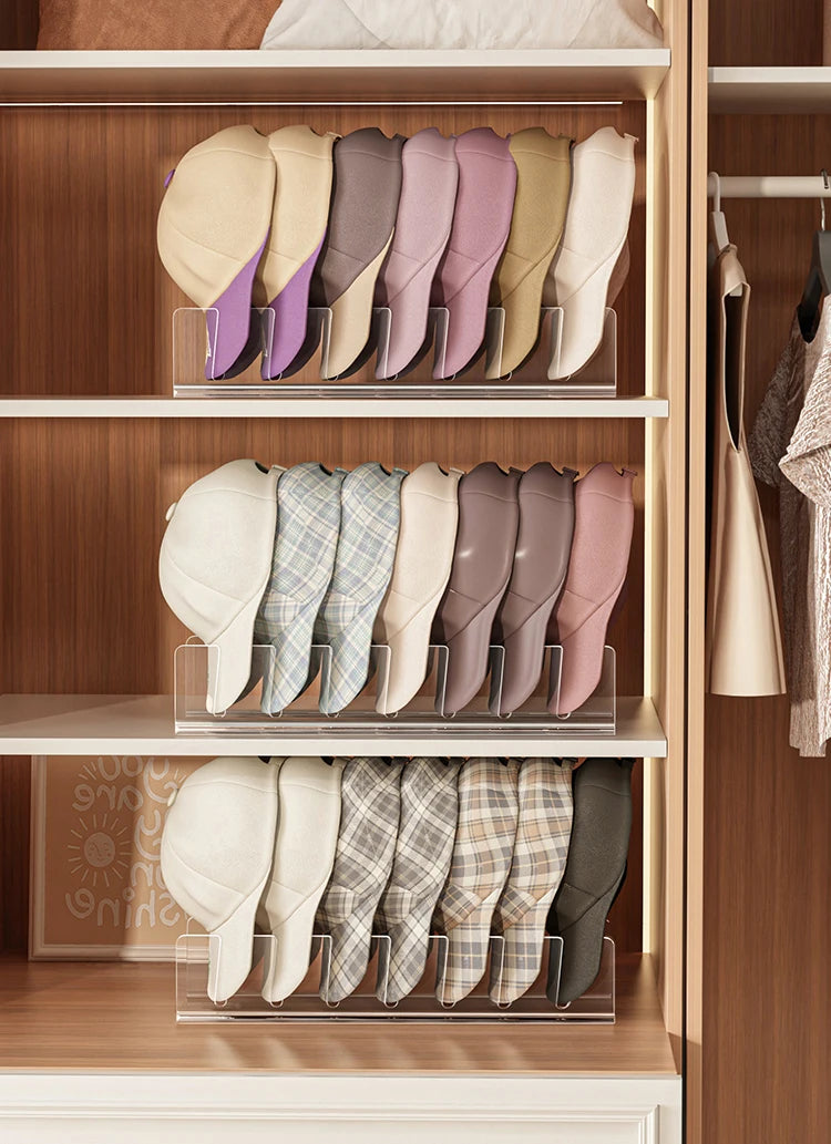 Cobee 3-Pack Acrylic Hat Organizer - No Install Baseball Cap Display Stand