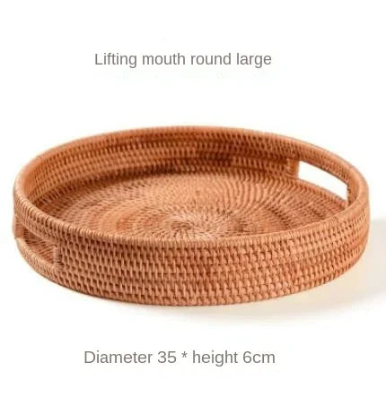 Hand-Woven Rattan Storage Basket