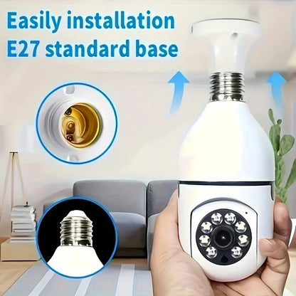 BoyKeep D115 360° WiFi Security Camera – E27 Bulb Socket, 5GHz, Indoor & Outdoor