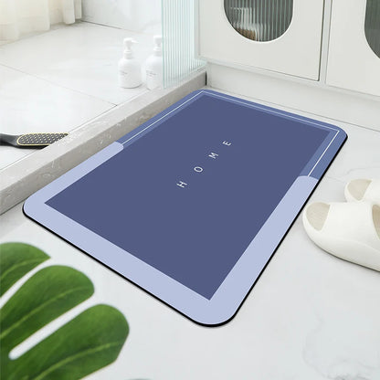 Soft Diatomaceous Bathroom Mat – Quick Dry, Non-Slip & Stylish