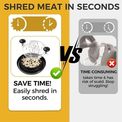 Effortless Meat Shredding for Chicken, Pork & Beef.