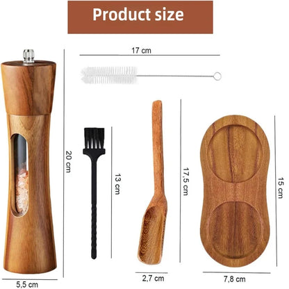 Solid Wood Salt & Pepper Grinder