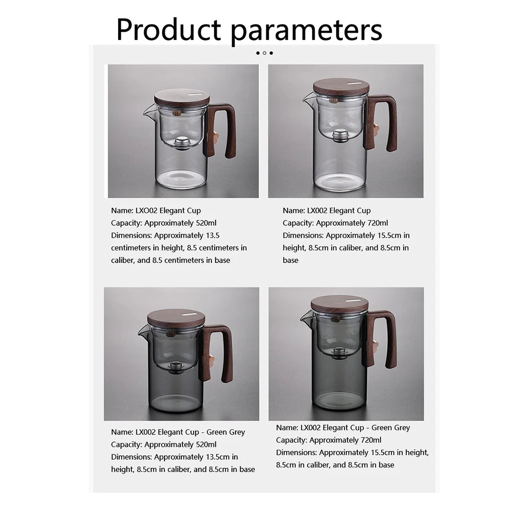 Magnetic Glass Teapot with Infuser