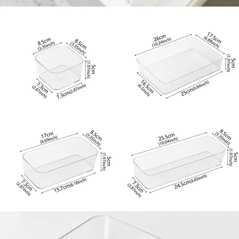 Clear Drawer Organizer Boxes
