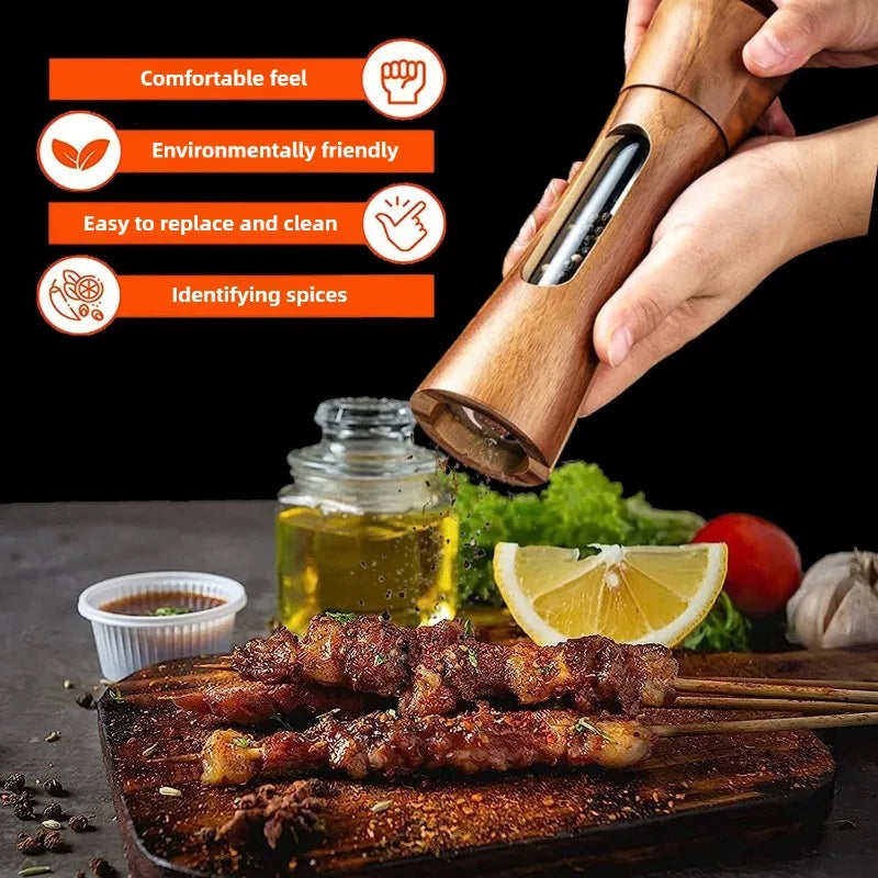 Solid Wood Salt & Pepper Grinder