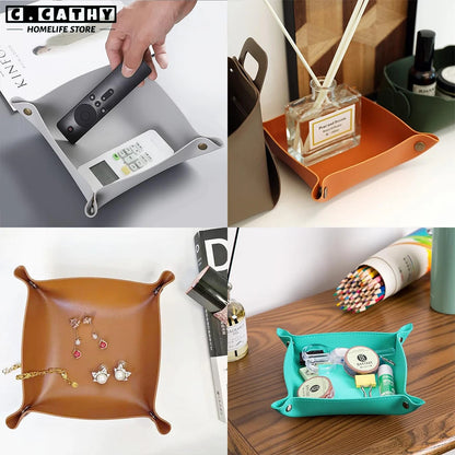 Leather Tabletop Organizer