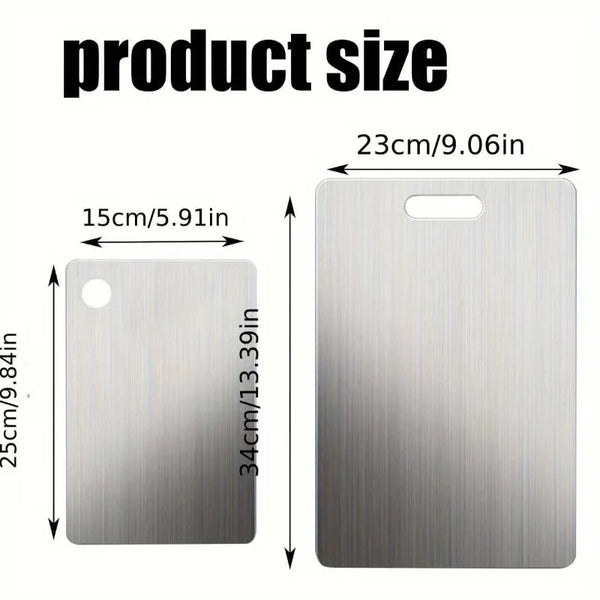 Stainless Steel Cutting Board Set (2 Pieces)