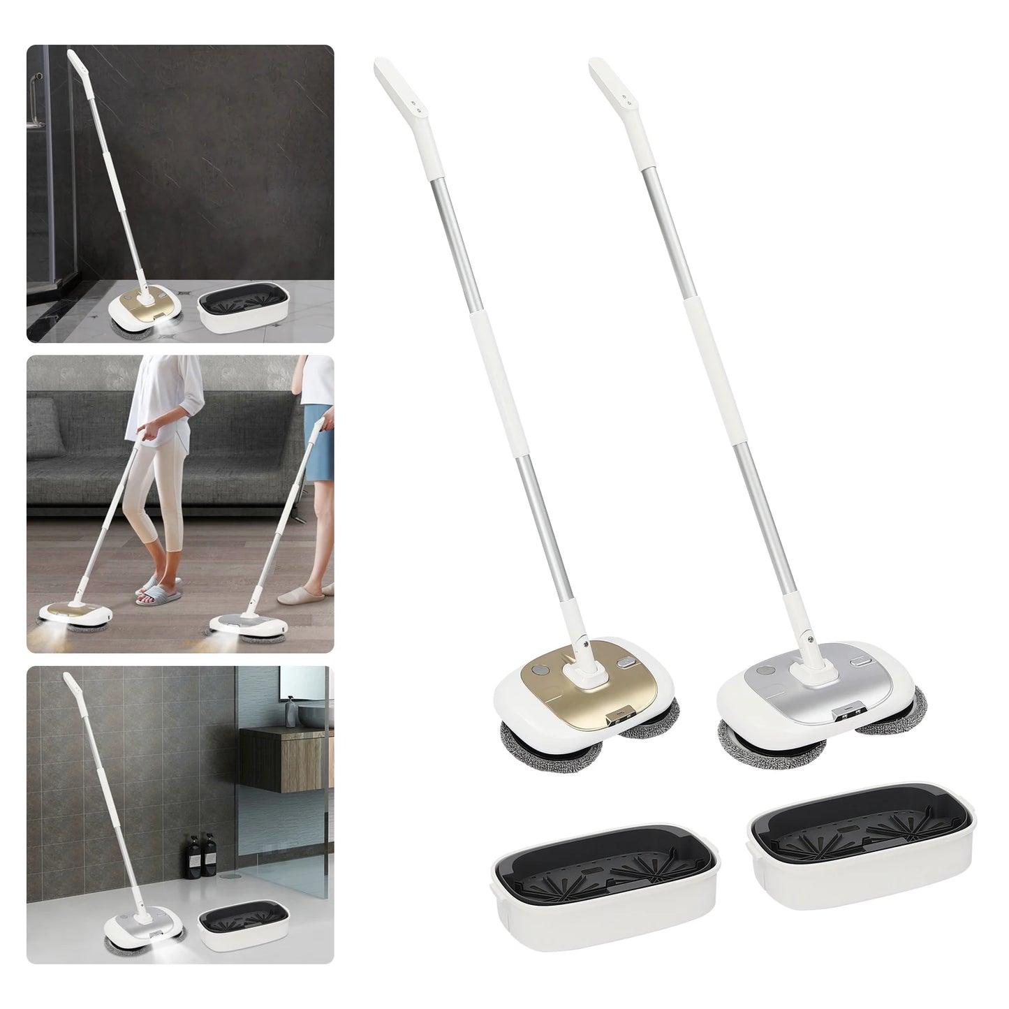 Cordless Electric Spin Mop Set