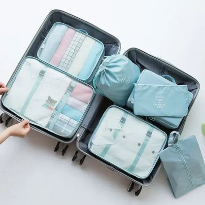 7-piece Set Travel Bag Organizer