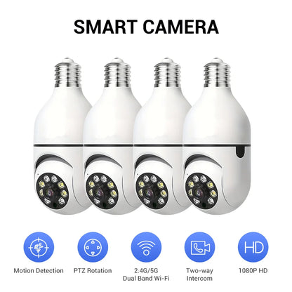 BoyKeep D115 360° WiFi Security Camera – E27 Bulb Socket, 5GHz, Indoor & Outdoor