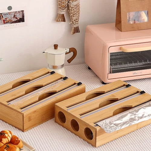 Bamboo Kitchen Wrap Dispenser