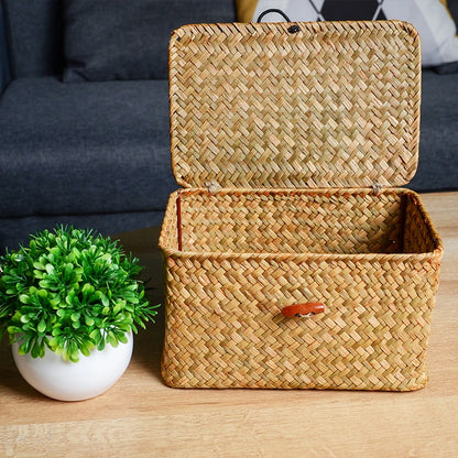 Natural Rattan Storage Box