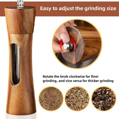 Solid Wood Salt & Pepper Grinder