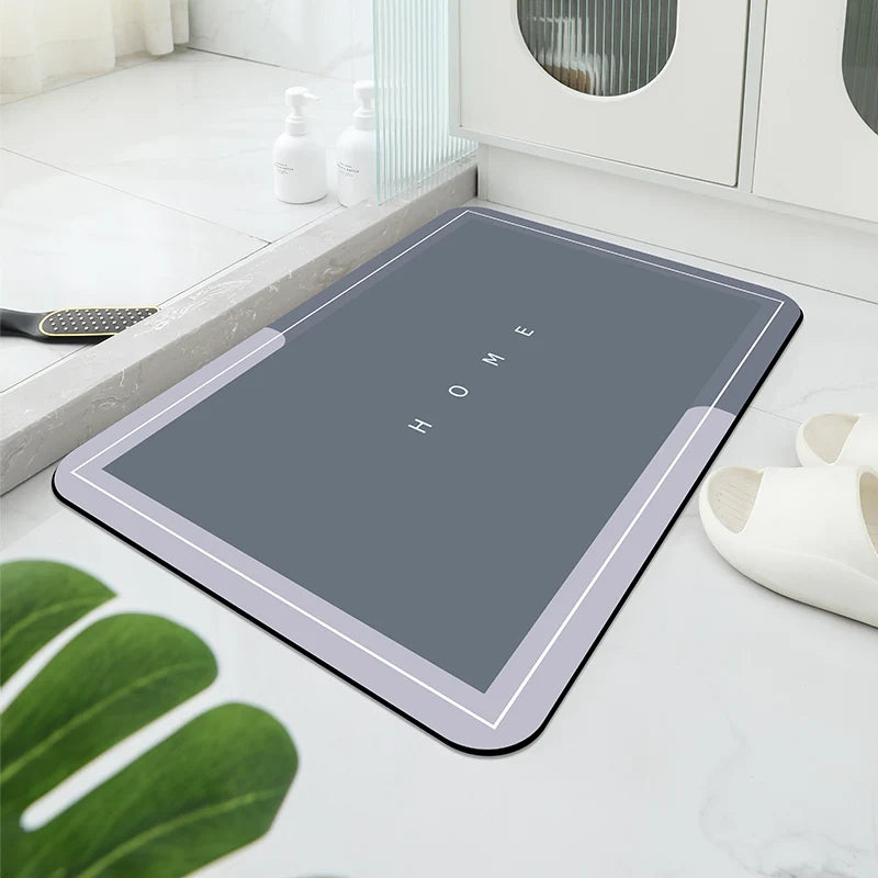 Soft Diatomaceous Bathroom Mat – Quick Dry, Non-Slip & Stylish
