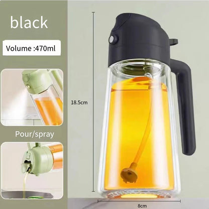 Smart 2-in-1 Glass Oil Sprayer & Dispenser