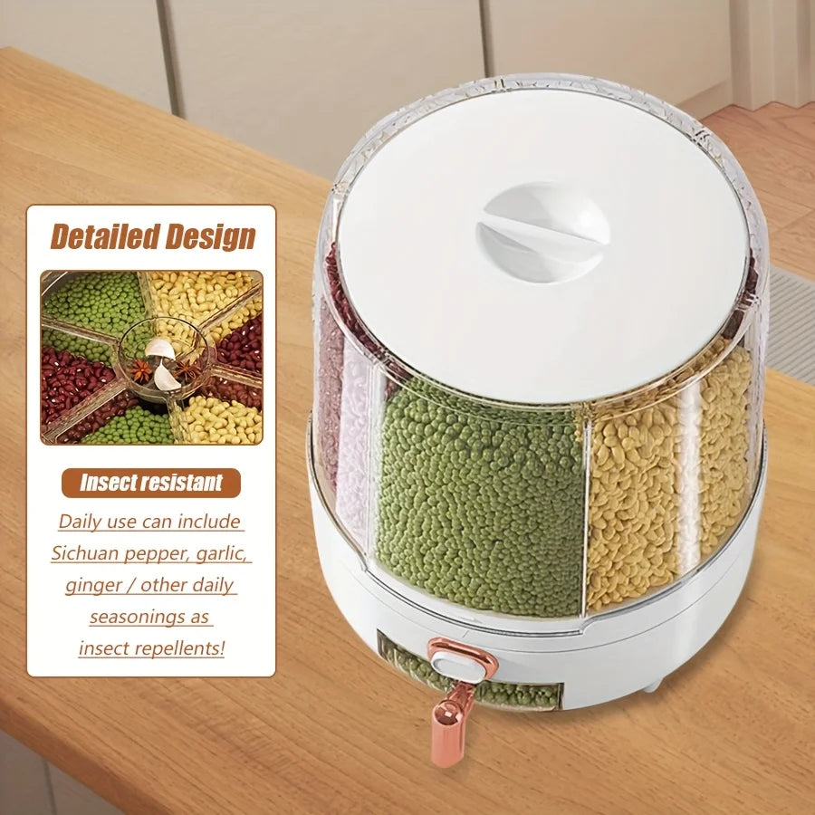 360° Rotating Food Storage