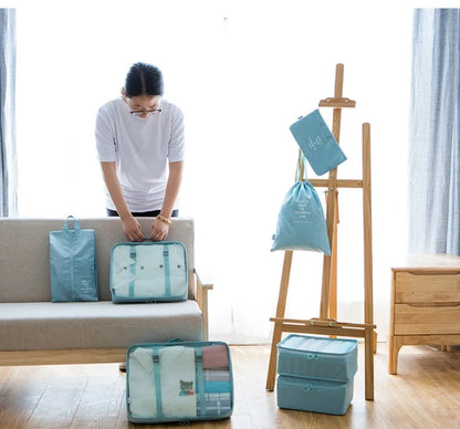 7-piece Set Travel Bag Organizer