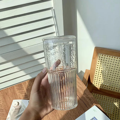 2PCS 600ml Stripe Glass