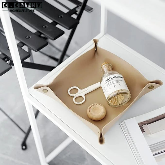 Leather Tabletop Organizer
