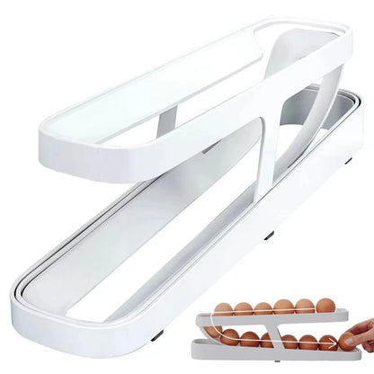Bilayer Rolling Egg Organizer