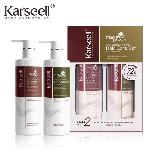 Karseell Collagen Hair Treatment Set – Repair Shampoo & Conditioner for Dry, Damaged Hair | Deep Nourishing for All Hair Types