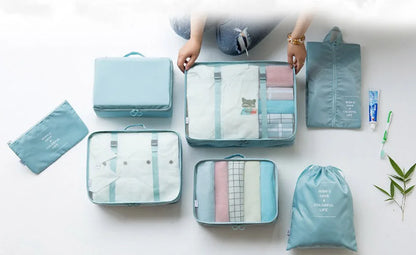 7-piece Set Travel Bag Organizer