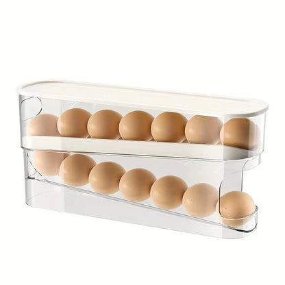 Bilayer Rolling Egg Organizer