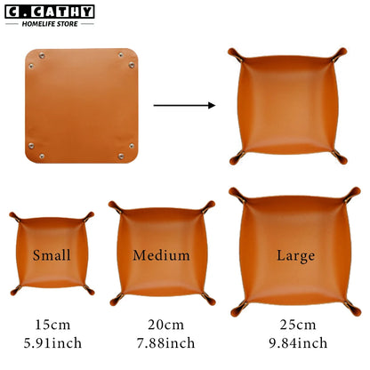 Leather Tabletop Organizer
