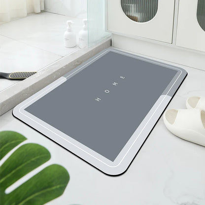 Soft Diatomaceous Bathroom Mat – Quick Dry, Non-Slip & Stylish