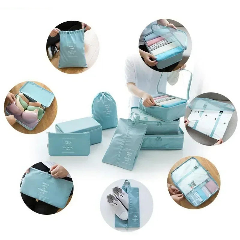 7-piece Set Travel Bag Organizer