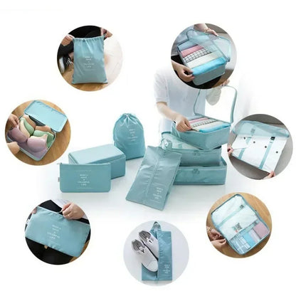 7-piece Set Travel Bag Organizer