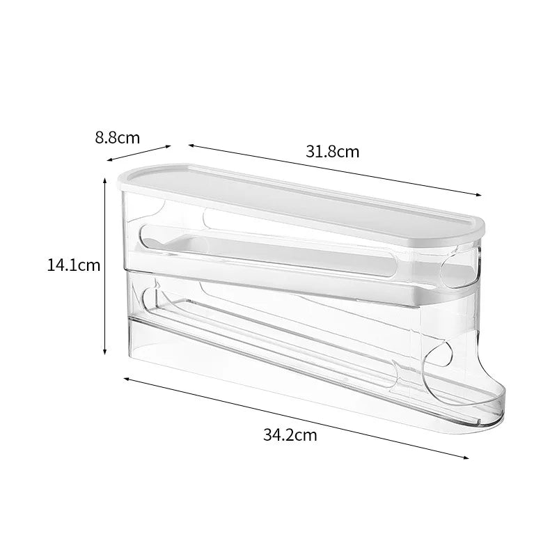 Bilayer Rolling Egg Organizer