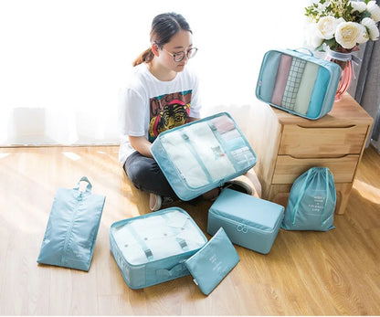 7-piece Set Travel Bag Organizer