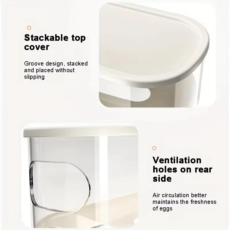 Bilayer Rolling Egg Organizer