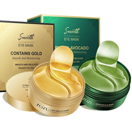 Avocado & Golden Collagen Eye Mask – 60/120pcs | Anti-Dark Circles, Puffiness & Firming Hydrating Eye Patches